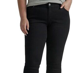 Lee Women's Black Legendary Mid Rise Bootcut Jeans 24W Regular